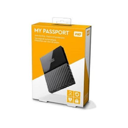 Western Digital 2TB Portable Passport USB External Hard Disk Drive – Black