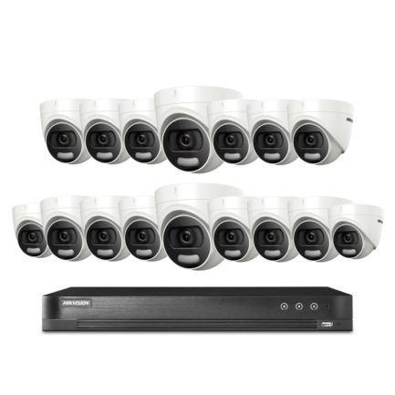 16 units day and night ColorVu 2MP CCTV DVR Surveillance Camera System