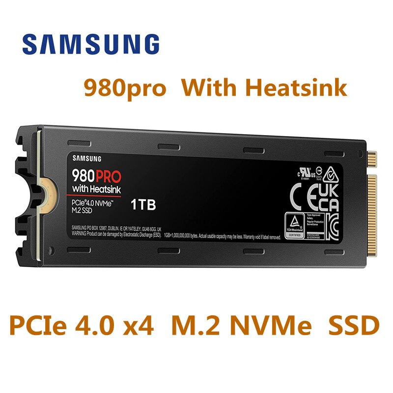 Samsung 980 Pro Heatsink Ssd M.2 Nvme Pcie 4.0 – Ps5 – 1 Terabyte