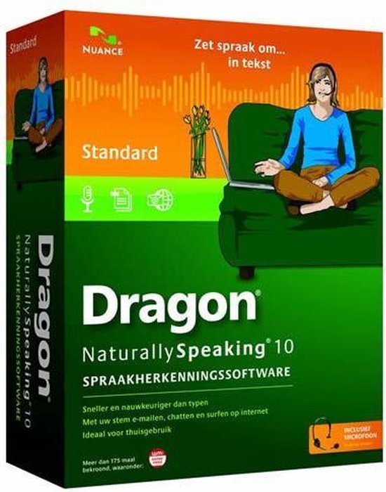 Dragon Naturally Speaking 10 Standard Software – English
