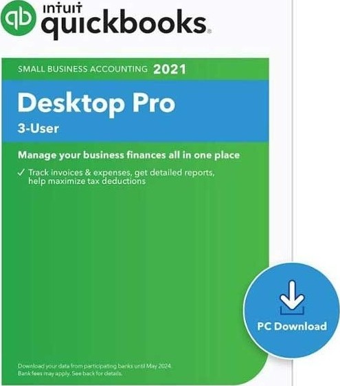 Quickbooks Desktop Pro Software 2021 – 3 Users